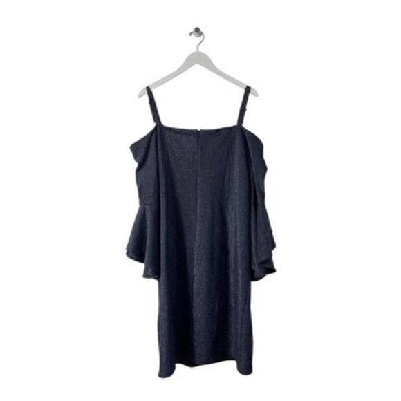 R & M Richards Shimmer Off The Shoulder Dress Plus Size 16 NWT - Picture 3 of 3